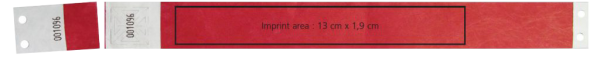 Paper Wristband Tyvek Secureband 2066 design
